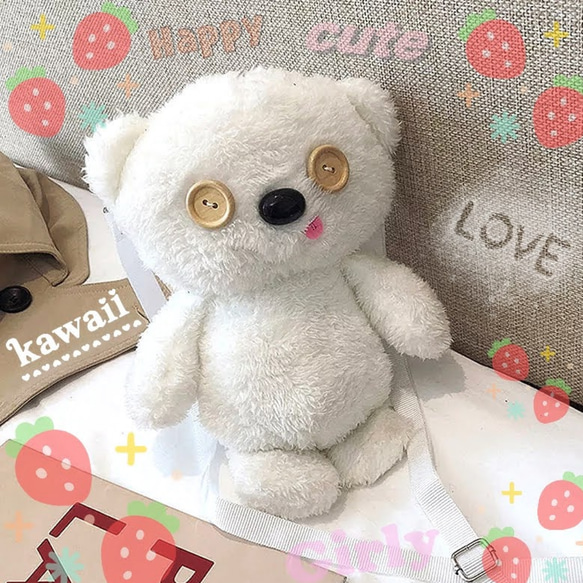 シロ クロ クマちゃん ポシェット 新品 1枚目の画像