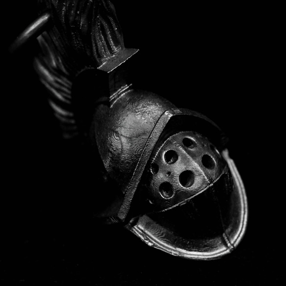 925 スターリング シルバー スパルタン シルバー ペンダント、剣闘士ヘルメット ペンダント、マスク ネックレス 2枚目の画像
