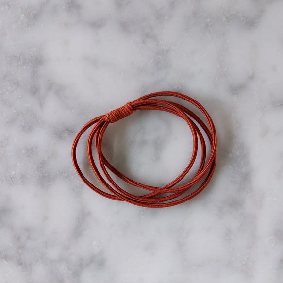 選べるカラー 送料無料 Red Agate Hair tie 6枚目の画像