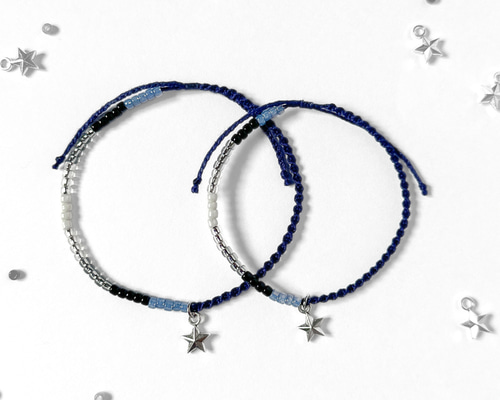 no15_bracelet 【ビーズブレスレットメンズレディースペア
