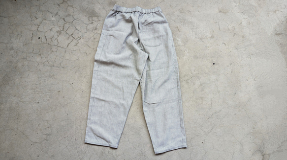 ＜OSOCU＞刺し子柄生地 白黒 知多木綿パンツ                                     【商品管理番号】10-143- S1307149734(10010円)