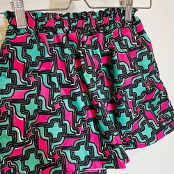 ギャザーキュロット/幾何学模様/個性的/100cm〜140cm 5枚目の画像