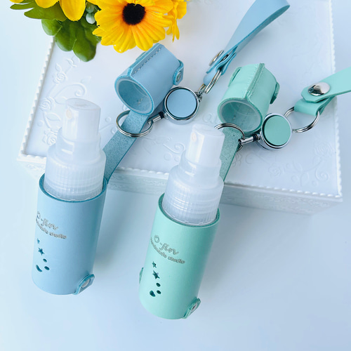 本革：ビオレu 手指の消毒液（30ml ）専用スプレーボトルケース  