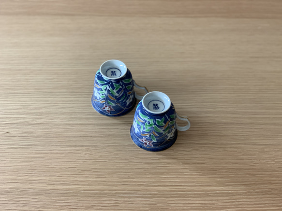 【京焼・清水焼】京都　水野春陽窯　コーヒーカップ（桔梗） 6枚目の画像