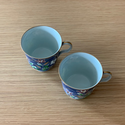 【京焼・清水焼】京都　水野春陽窯　コーヒーカップ（桔梗） 7枚目の画像