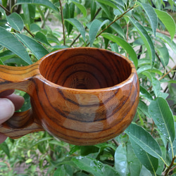古欅の一木彫りコーヒーカップ 16枚目の画像