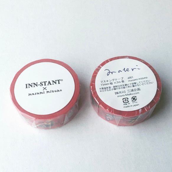 INN-STANT×ミズノマサミ　マスキングテープ 3枚目の画像