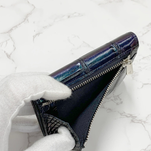 日本製 クロコダイル 超薄型スマート 上質 名刺 パス入れ マルチ