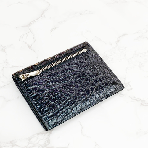 日本製 クロコダイル 超薄型スマート 上質 名刺 パス入れ マルチ