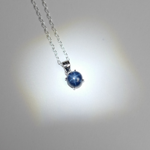 スターサファイア/9月誕生石 SILVER925製ネックレス ネックレス