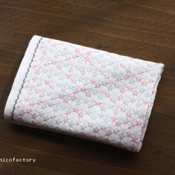 刺し子の花ふきん 小花模様 その他キッチン小物 sashicofactory