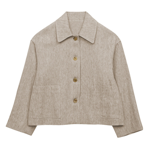 秋冬コットンとリネンの高品質なショート レディース