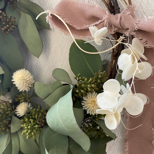 natural*° ユーカリ ポポラズベリー wreath ドライフラワー リース