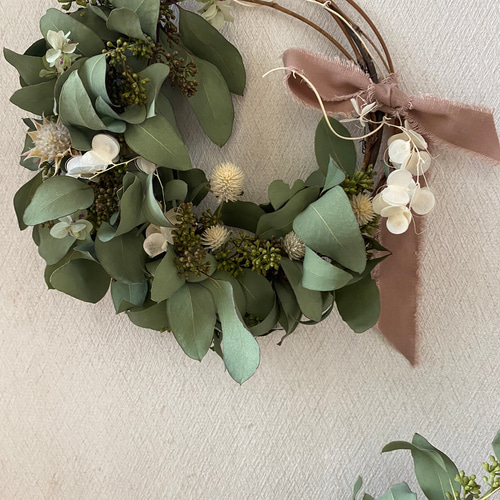 natural*° ユーカリ ポポラズベリー wreath ドライフラワー リース