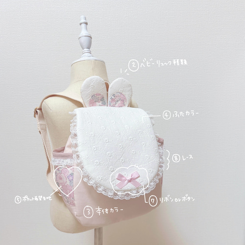 名入れベビーリュックセミカスタムオーダー[SEMI-CUSTOM ORDER