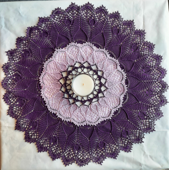 ドイリー レース編み ハンドメイド プレゼント （ハンドメイド