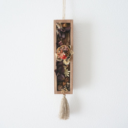 【Creema限定・1点物】秋のチョコ・スィーツフラワー〜壁飾り〜 3枚目の画像