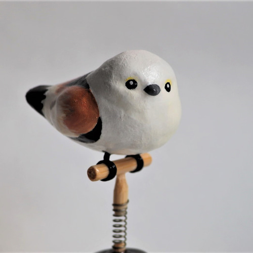 シマエナガの置物 その他インテリア雑貨 kk工作 通販 14479567｜Creema