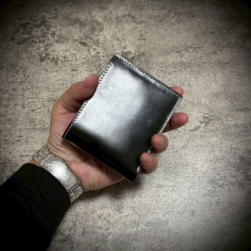 経年変化を楽しむ メンズ 二つ折り 財布 生成り プルアップレザー