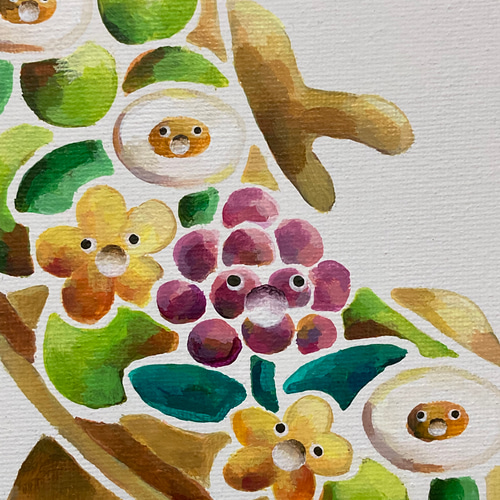 花トカゲ 絵画 ゆっけ 通販 14480031｜Creema(クリーマ)