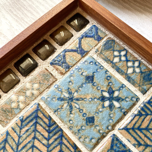 再販16】 メルマガ特集掲載 モザイクタイルトレー タイルトレイ レトロ