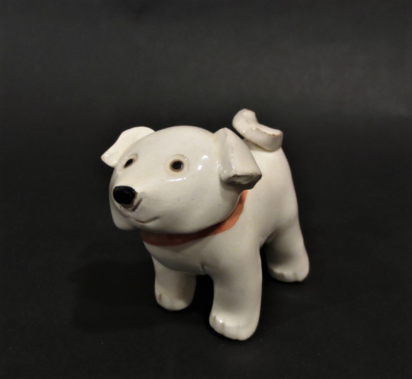 村田肇一 犬たち（立）（白）（陶土タタラ作り） その他置物