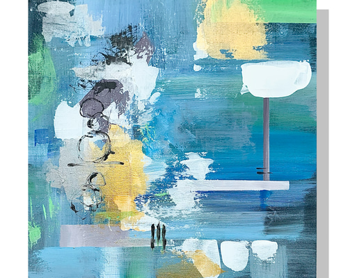 A-73/24】人物画 女性画 アクリル画 原画 絵画 現代アート
