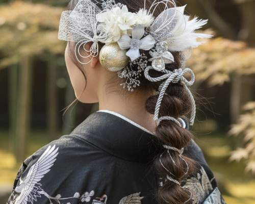 髪飾り 結婚式 成人式 卒業式 百合ゴールド 蝶々 水引 豪華 パール リボン 髪飾り 結婚式 成人式 卒業式 百合ゴールド 蝶々 水引 豪華