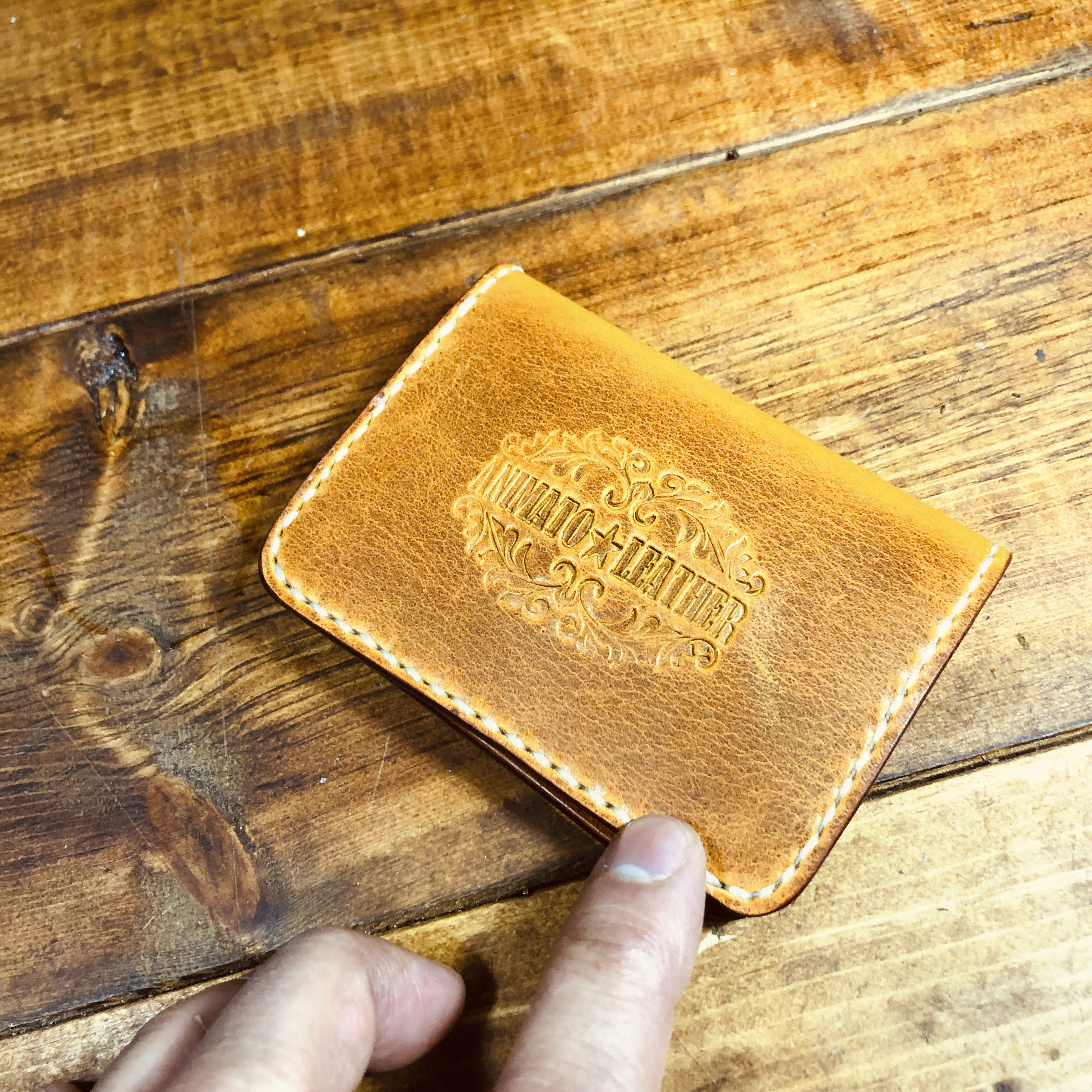 プルアップレザー 名刺入れ カードケース イタリアンレザー 4,455円