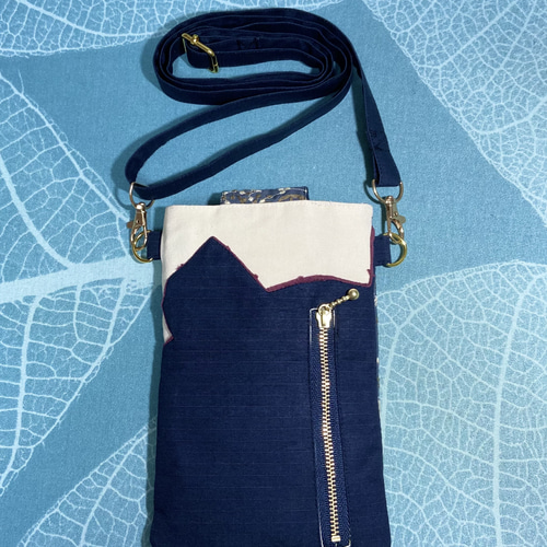 点と線　ブルー　ストラップ付き 点と線ブルーストラップ付き