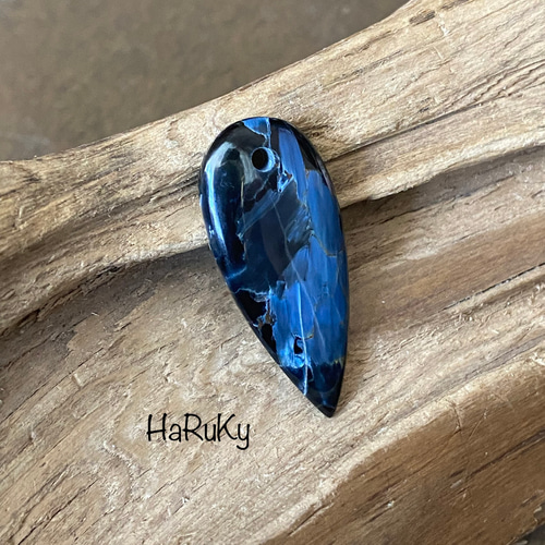 スタイリッシュブルー♢ピーターサイト ルース 03♢ 天然石 天然色