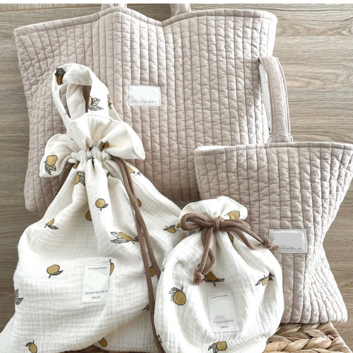 41・ハンドメイド巾着袋ランチマット30×40 2枚高学年韓国雑貨