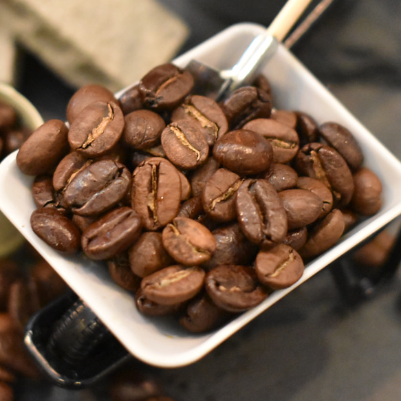 【コーヒー教材プレゼント付・送無】LBOブレンド　カフェオレやカフェラテにお勧め　400g　自家焙煎珈琲　コーヒー豆 3枚目の画像