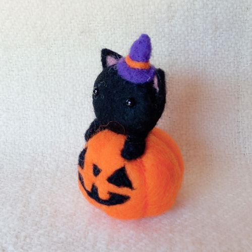 ☆❤️ハ　ハロウィン　ガラスの靴　カボチャ　黒ねこ　りぼん　ハンドメイド ☆❤️ハ ハロウィン ガラスの靴 カボチャ 黒ねこ りぼん ハンドメイド