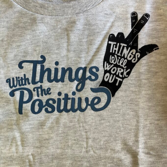 Things will work out!!! 短丈ライトスウェットTシャツ 3枚目の画像