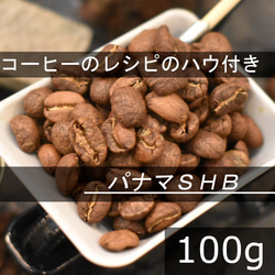 【コーヒー教材プレゼント付・送料無料】浅煎り　パナマSHB　華やかな香りが心地よい　100g　コーヒー豆　珈琲豆　自家焙 1枚目の画像