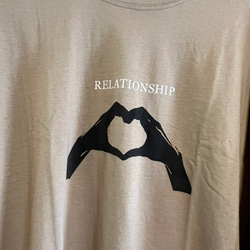 Relationship レディース長袖プリントビッグTシャツ綿100％ 2枚目の画像