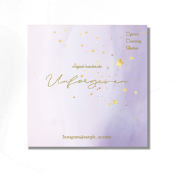 スタイリッシュシンプル 【D-8】正方形アクセサリー台紙／ピアス台紙