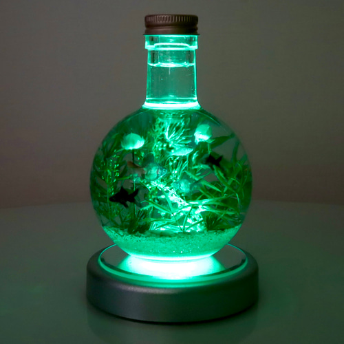 夏まつり金魚鉢のような大きなインテリアハーバリウム(無料ギフト