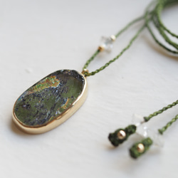 roman glass brass necklace (yuubae) 9枚目の画像