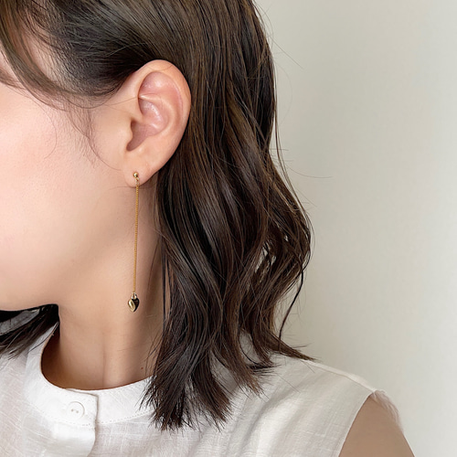 ラブウィップ ハート ピアス イヤリング ロングピアス 大人ピアス 