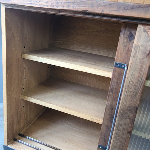 MIZUYAシェルフ セパレート仕様（上下分離型）古材とアイアンの