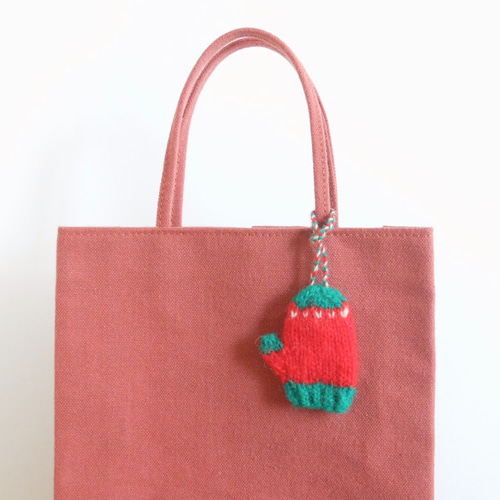 棒針編みのクリスマスオーナメント 手袋&靴下2個セット その他