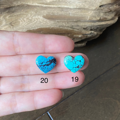 ハートシェイプ♡ターコイズ ♢ナチュラル フーベイターコイズ ルース