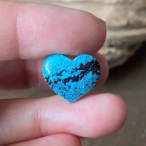 ハートシェイプ♡ターコイズ ♢ナチュラル フーベイターコイズ ルース