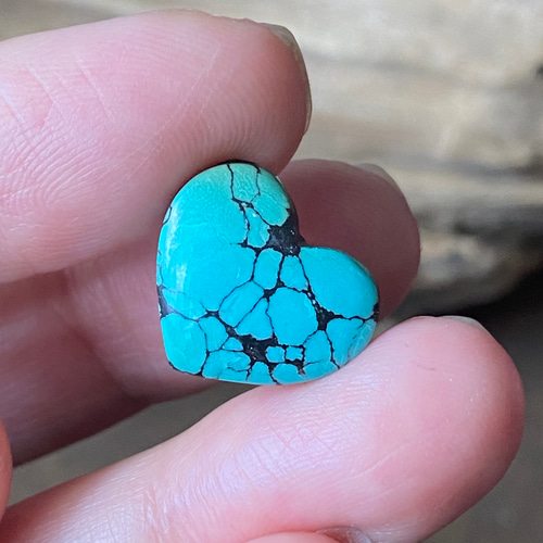 ハートシェイプ♡ターコイズ ♢ナチュラル フーベイターコイズ ルース