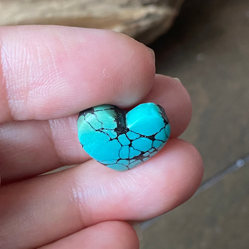 ハートシェイプ♡ターコイズ ♢ナチュラル フーベイターコイズ ルース