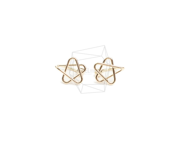 ERG-2150-G【2個入り】スターイヤーカフ/Star Earcuffs Earrings 1枚目の画像