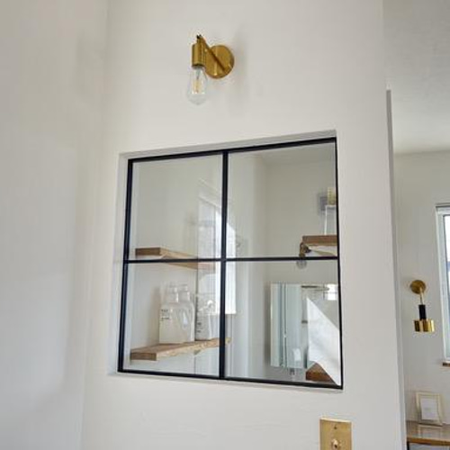 浜松建設様 オーダー FIX窓 アイアン フロートガラス W(幅)900㎜×H(高