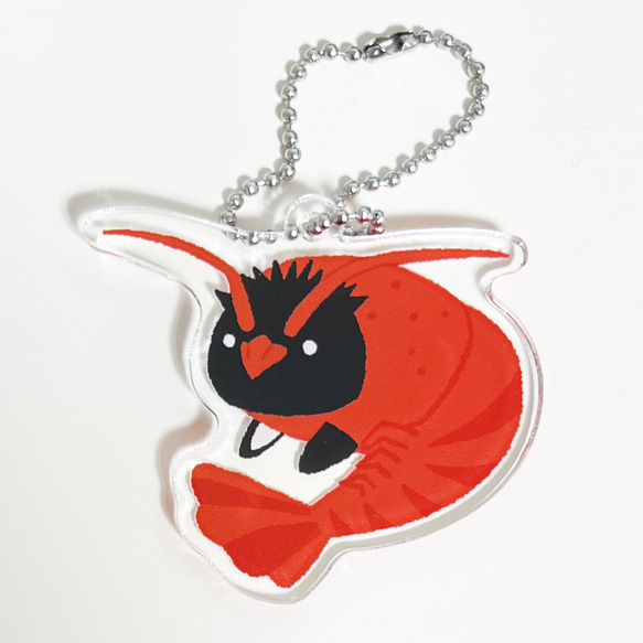 アクリルキーホルダー ペンギン伊勢エビ キーホルダー pencreme